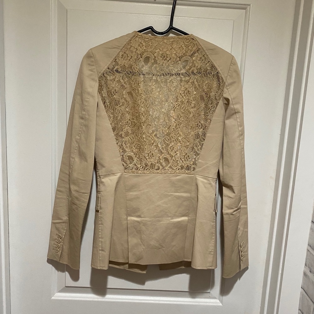 Nude blazer with lace back - size 4